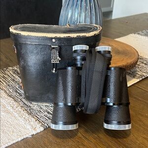 Vintage Yashica 7X50, 7.1 Degree Black Binoculars with Case